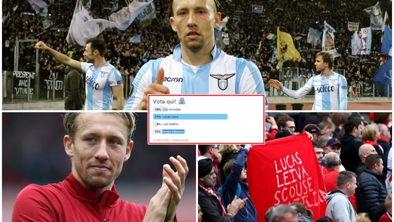 Lucas Leiva zgjedhet ‘lojtari i vitit’ te Lazio, çdo gjë u vendos nga tifozët e Liverpoolit