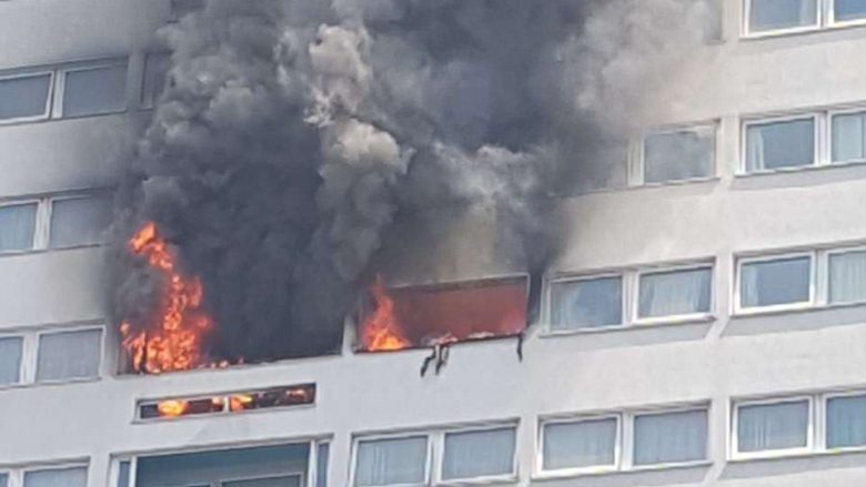 Ndërtesa shumëkatëshe në Londër përfshihet nga zjarri – evitohet një ‘tragjedi e stilit Grenfell’ (Foto/Video)