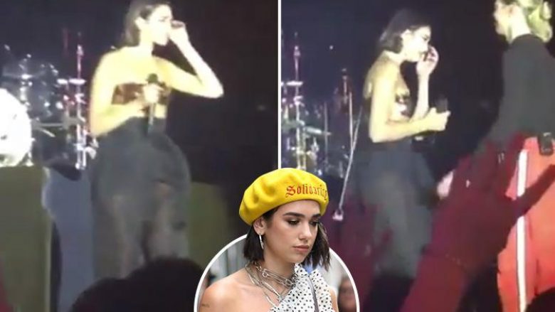 Momenti kur Dua Lipa ndërpret shfaqjen, largohet nga skena duke qarë