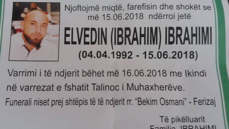 Pamjet nga përleshja me thika në Ferizaj, ku mbeti i vdekur Elvedin Ibrahimi (Video)