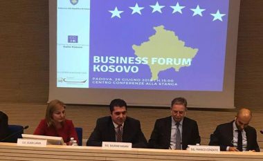 Ministri Hasani ua prezanton bizneseve italiane mundësit për investime në Kosovë