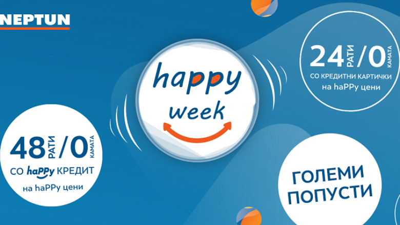 Fillon ”Happy Week”, aksion për shitje në Neptun Maqedoni
