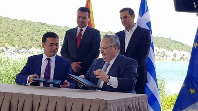 HISTORIKE: Nënshkruhet marrëveshja për emrin mes Greqisë dhe Maqedonisë së veriut (Video)