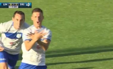 Start i ëndrrave për Dritën, gol në minutën e parë nga Leci i cili feston me shqiponjë!