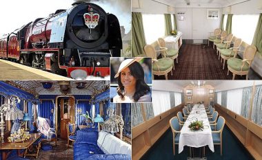 Brenda trenit mbretëror të ndërtuar në vitin 1977: Meghan Markle udhëton për herë të parë me Mbretëreshën Elizabeta II-të