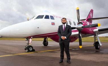 Erdhi me 600 funte në Britani, punoi si pastrues – tanimë biznesmeni dëshiron të lansojë linjën e parë ajrore “me rregulla Sheriati” (Foto/Video)