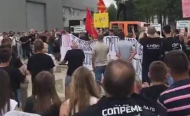 Në qytetin e Strumicë u protestua kundër gërmimeve në minierën “Ilovica”