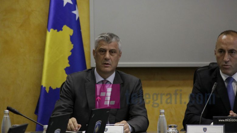 Thaçi i raporton Qeverisë: Do ta themelojmë Ekipin negociator të Kosovës, duhet konsensus për dialogun