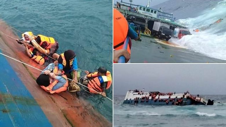 Zhytet anija me 140 pasagjerë në Indonezi, gjashtë persona humbin jetën – publikohen pamjet rrëqethëse (Foto/Video)