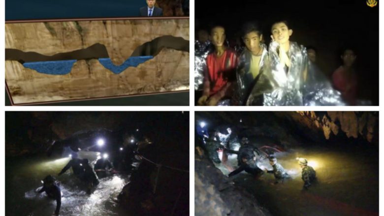 Pamje që tregojnë pse e kanë të vështirë zhytësit nga e mbarë bota, të futen dhe shpëtojnë djemtë e ngecur në shpellë në Tajlandë (Foto/Video)