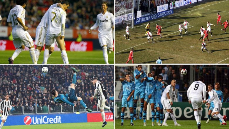 Shtatë momentet më të mira të Cristiano Ronaldos te Real Madridi – Super gola nga çdo pozitë, driblime, magji, goditje dënimi dhe gërshërë