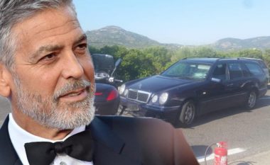 Del video-xhirimi i momentit të përplasjes së motoçikletës të George Clooneyt me një veturë