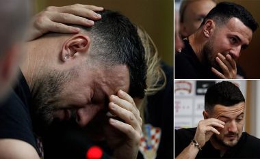 Heroi i Kroacisë, Danijel Subasic shpërthen në lot kur pyetet për shokun e tij të ndjerë të cilin e nderoi pas ndeshjes me penallti ndaj Danimarkës