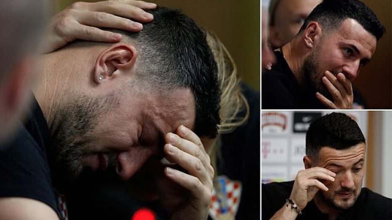 Heroi i Kroacisë, Danijel Subasic shpërthen në lot kur pyetet për shokun e tij të ndjerë të cilin e nderoi pas ndeshjes me penallti ndaj Danimarkës