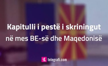 Çka përmban kapitulli i pestë i procesit të skriningut të BE-së në Maqedoni?