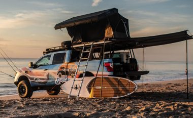 Nissan Titan XD Surfcamp, ‘shtëpiza me rrota’ që nevojitet për plazh (Video)