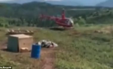 Valixhen e mbetur në aeroport, kompania ajrore ia dërgoi me helikopter në maje të malit (Video)