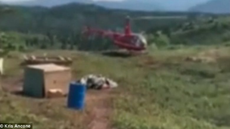 Valixhen e mbetur në aeroport, kompania ajrore ia dërgoi me helikopter në maje të malit (Video)
