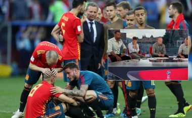 Reagimi i Cesc Fabregas në studio kur Spanja u eliminua nga Kampionati Botëror