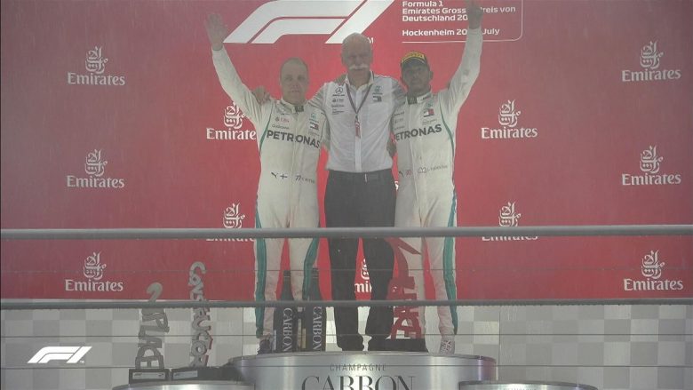 Hamilton triumfon në Çmimin e Madh të Gjermanisë, Vettel i pafat del nga gara