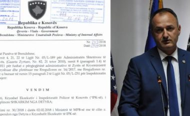 Ministri i Brendshëm shkarkon Kryeshefin e suspenduar të IPK-së, Hilmi Mehmeti