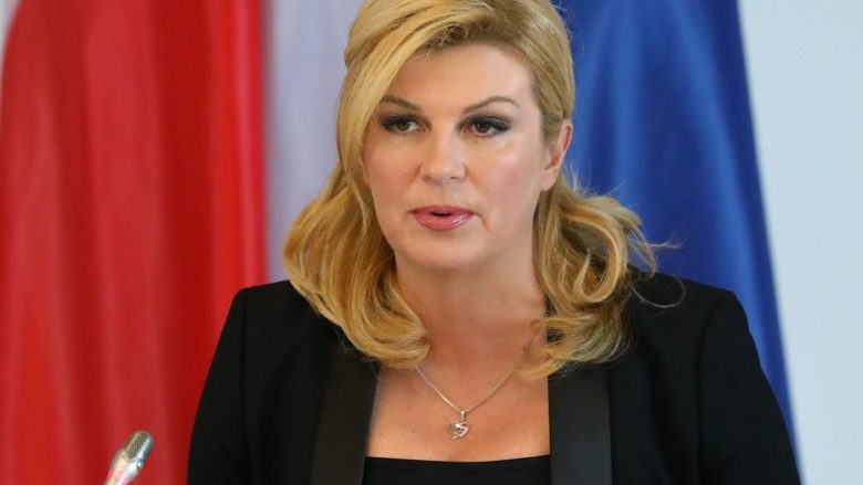 Presidentja kroate falënderon shqiptarët për ndihmë në luftën kundër Serbisë