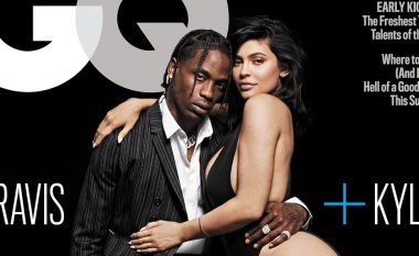 Kylie Jenner dhe Travis Scott në një pozë provokuese në kopertinën e revistës “GQ”