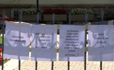 Protestojnë veterinarët e ardhshëm, kërkojnë objekt për studime