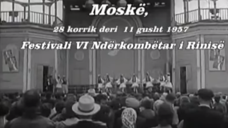 Vallja shqiptare në Moskën e vitit 1957 (Video)