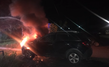 Është djegur automobili i stilistit Armend Ramadani (Video)