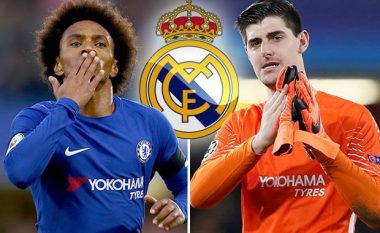 Real Madridi ofron rreth 115 milionë euro për dyshen e Chelseat, Courtois dhe Willian