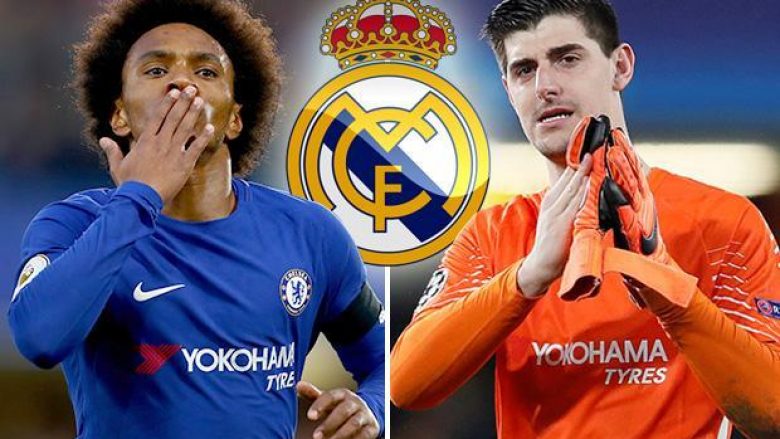 Real Madridi ofron rreth 115 milionë euro për dyshen e Chelseat, Courtois dhe Willian