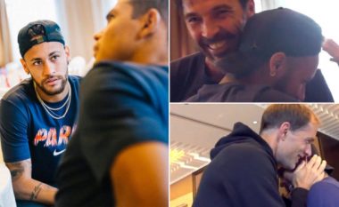 Neymar kthehet nga pushimi, takime të përzemërta me Tuchel, Silvan dhe Buffonin