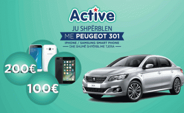 Active Baby ju shpërblen me mbi 100 shpërblime, një prej tyre edhe Peugeot 301