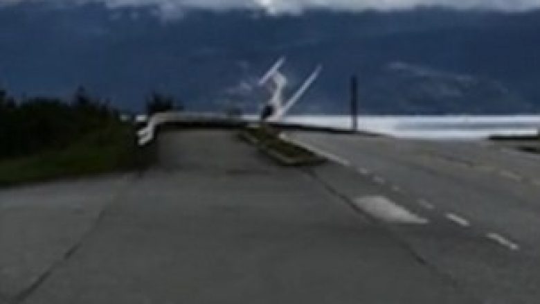 Aterrimi emergjent nuk shkoi si duhet, aeroplani i lehtë u përplas me pjesën e përparme (Video)