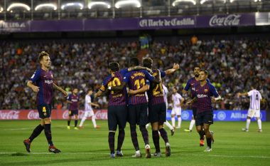 Barcelona fiton me vështirësi në udhëtim te Valladolidi