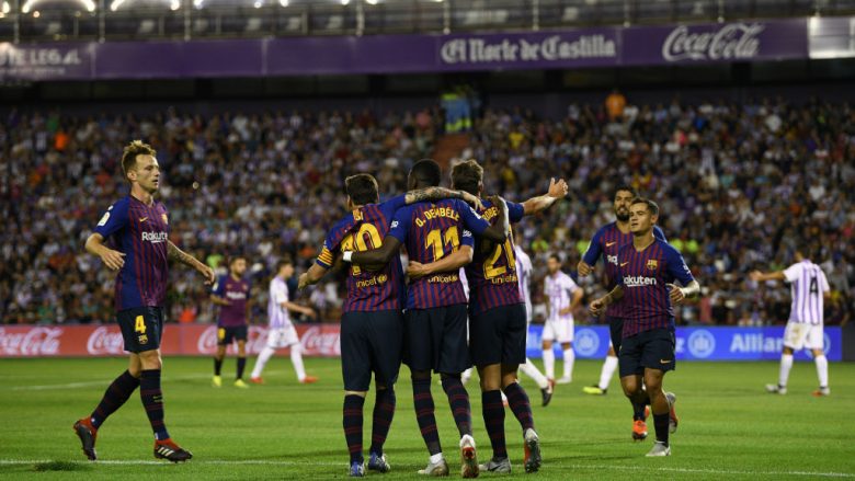 Barcelona fiton me vështirësi në udhëtim te Valladolidi