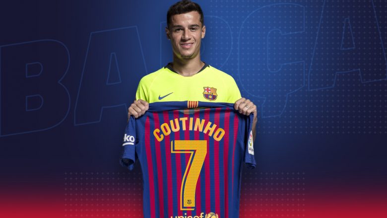 Coutinho merr fanellën me numër 7 te Barcelona