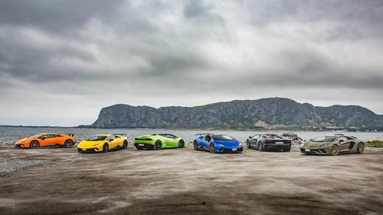 Lamborghini në ekskursionin e përvitshëm, këtë vit ka zgjedhur të shëtisë nëpër Norvegji (Video)