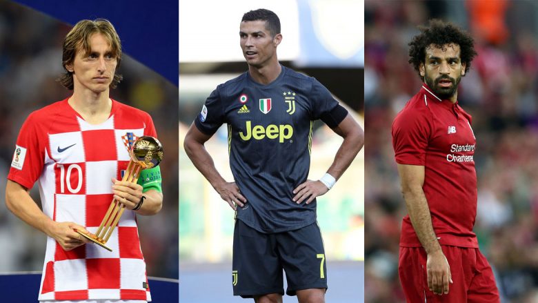 Modric, Ronaldo dhe Salah në garë për lojtarin e vitit në Evropë
