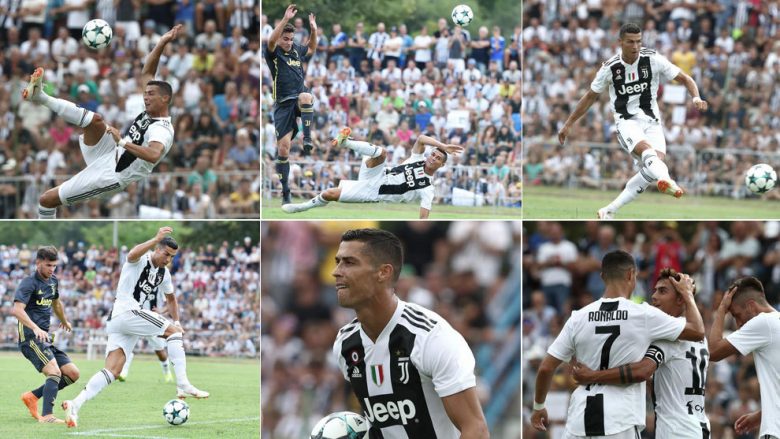 Spektakli Ronaldo, e gjitha ajo që CR7 bëri në miqësoren e Juventusit