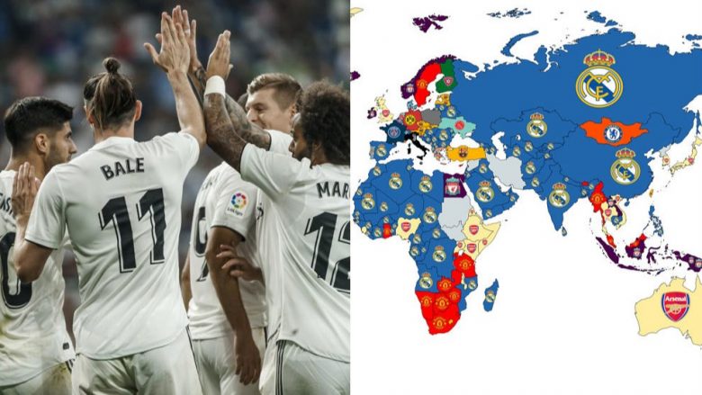 Real Madridi klubi më i popullarizuar në botë, edhe në Kosovë mbretërit sundojnë