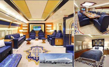 Brenda aeroplanit luksoz të familjes mbretërore të Katarit (Foto)