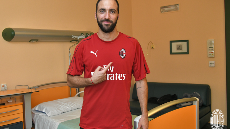 Higuain e Caldara janë duke kryer testet mjekësore te Milani, gati zyrtarizimi