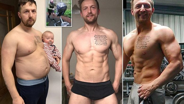 Transformimi mbresëlënës i burrit nga Uellsi, masën yndyrore arriti ta shndërroi në muskuj (Foto)