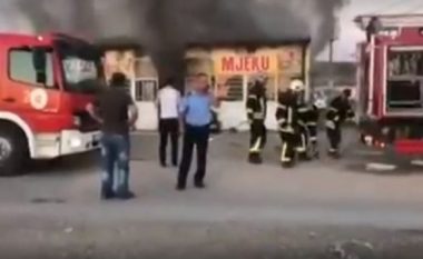 Digjet një dyqan në Plementin të Obiliqit, nuk ka të lënduar