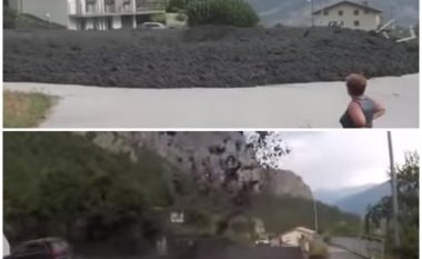 Rrëshqet sasi e madhe e baltës në Zvicër, bllokohen rrugët (Video)