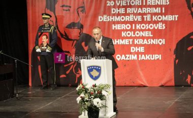 Haradinaj: Po e vëmë drejtësinë në vend duke e kthyer në atdhe heroin Ahmet Krasniqi dhe dëshmorin Qazim Jakupi