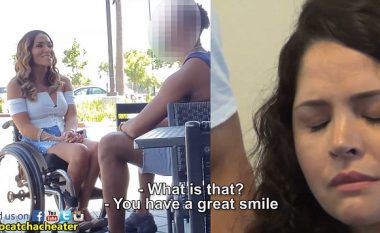 “I dhashë gjashtë vjet të jetës sime!”: Reagimi i vajzës kur sheh të dashurin e saj që e tradhton me një grua në karrocë (Video)