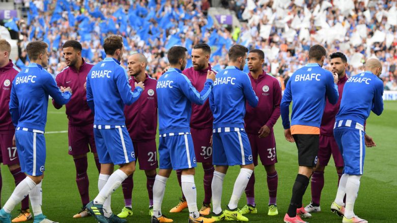 Manchester City – Brighton, formacionet zyrtare